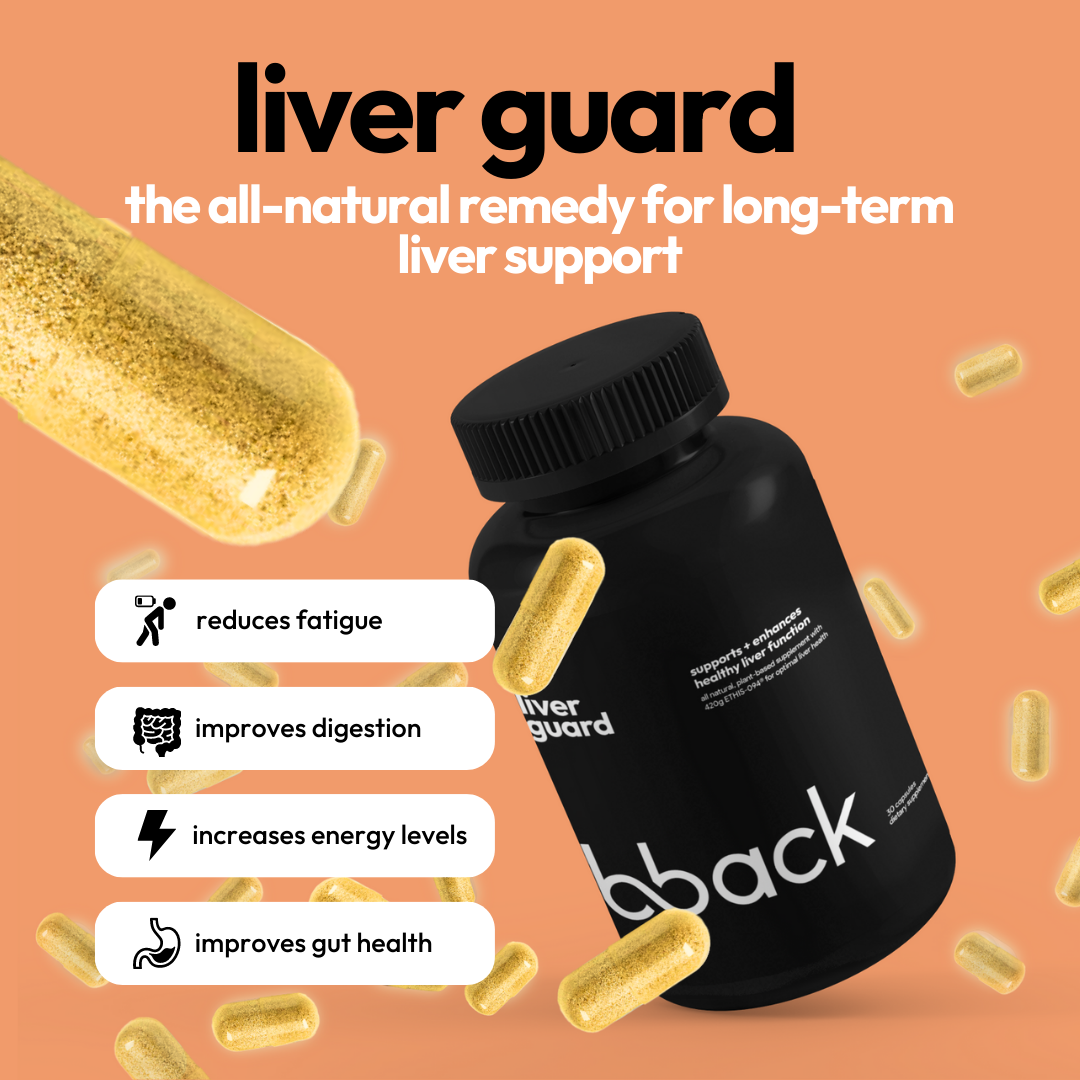 bback liver guard (4 bottles) + 2x BBack Mini Packs