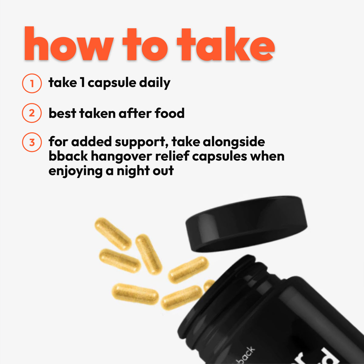 How to take bback liver guard: 1 capsule daily, best taken after food