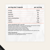 bback liver guard supplement facts panel