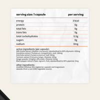 bback liver guard supplement facts panel