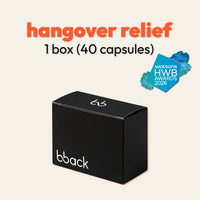 bback hangover relief, 1 box (40 capsules)