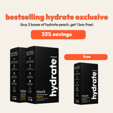[UP TO 40% OFF]  bback hydrate | zero sugar electrolyte hydration sachets for exercise recovery (Peach - EXP JUL 27)