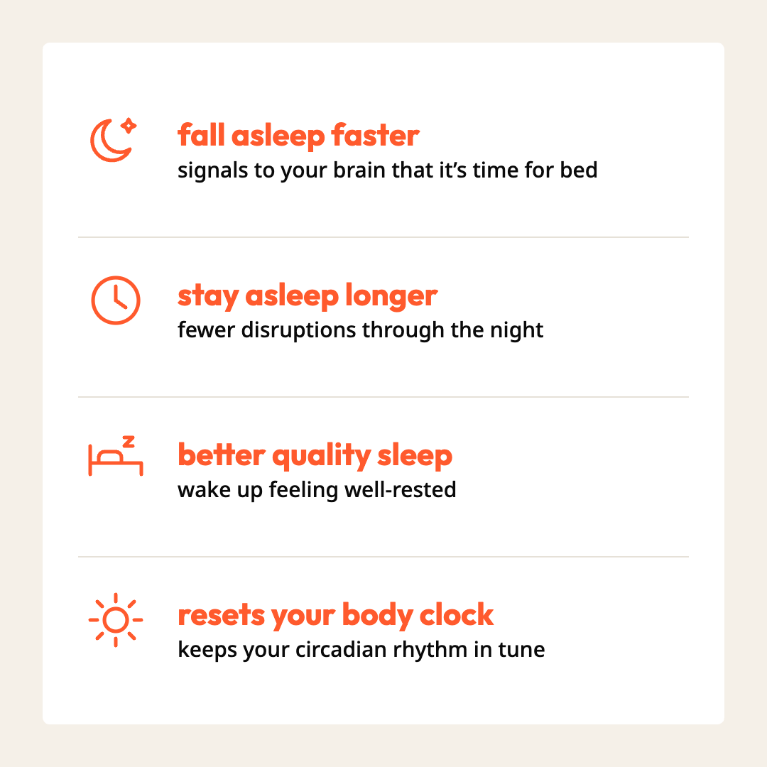 snooze benefits: fall asleep faster, stay asleep longer
